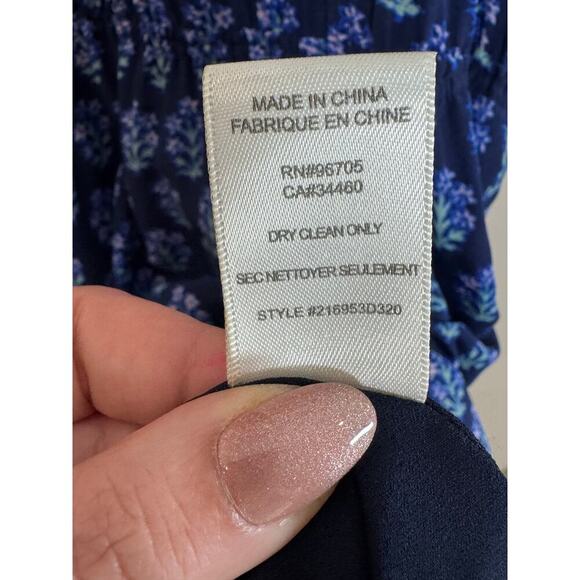 Rebecca Taylor Sleeveless Silk Knee Length Dress Size 6 A Line Cottage Designer - Picture 10 of 10